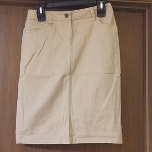 New York & Co casual tan skirt size 0